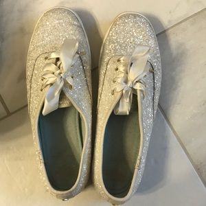Kate Spade Keds Bridal shoes. Size 9. Ivory